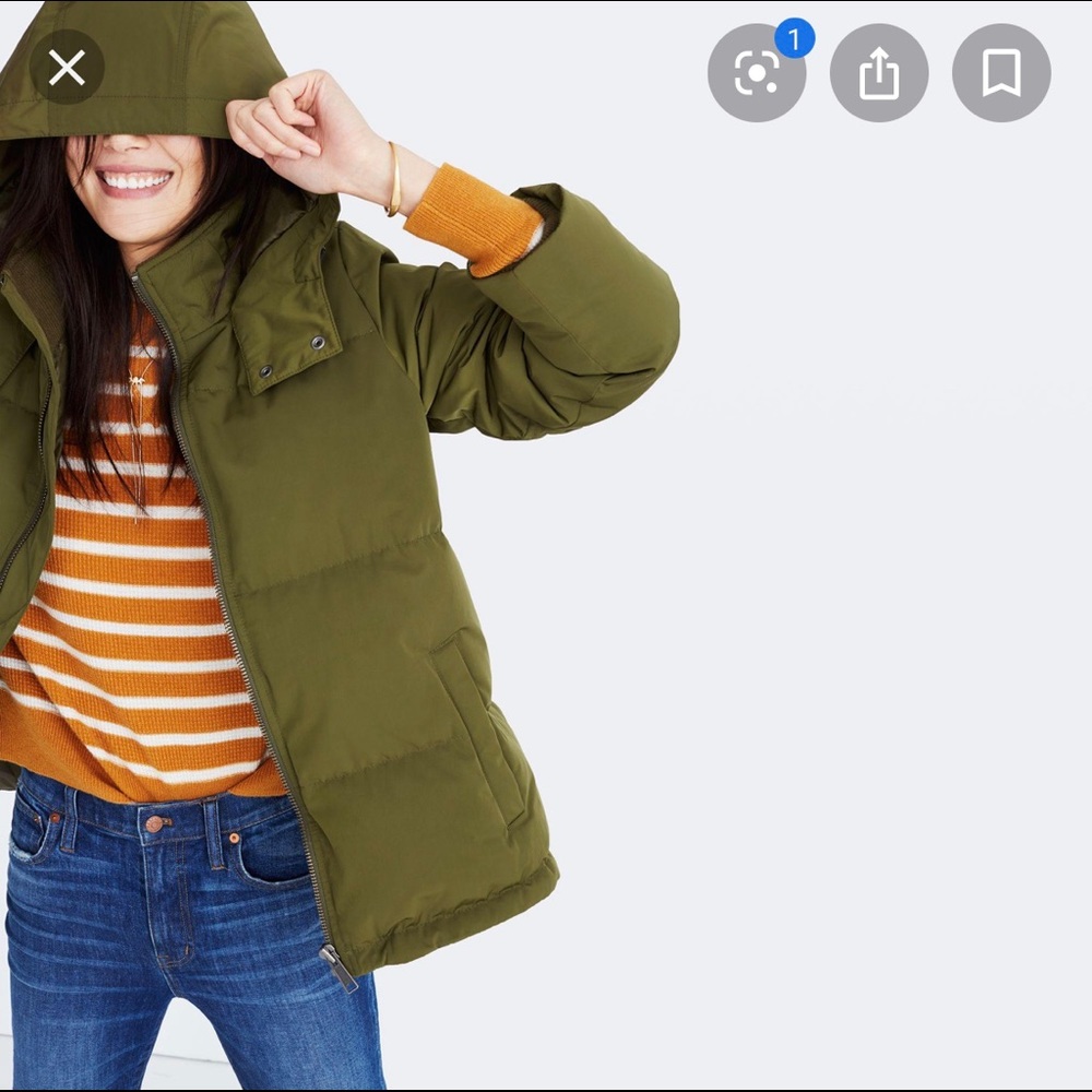 Madewell Quilted Down Puffer Jacket
